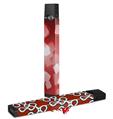 Skin Decal Wrap 2 Pack for Juul Vapes Bokeh Squared Red JUUL NOT INCLUDED