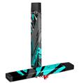 Skin Decal Wrap 2 Pack for Juul Vapes Baja 0032 Neon Teal JUUL NOT INCLUDED