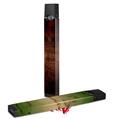 Skin Decal Wrap 2 Pack for Juul Vapes Exotic Wood Waterfall Bubinga Burst Red Cherry JUUL NOT INCLUDED