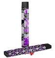 Skin Decal Wrap 2 Pack for Juul Vapes Purple Checker Skull Splatter JUUL NOT INCLUDED