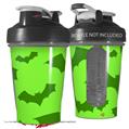 Decal Style Skin Wrap works with Blender Bottle 20oz Deathrock Bats Green (BOTTLE NOT INCLUDED)