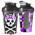 Decal Style Skin Wrap works with Blender Bottle 20oz Purple Princess Skull (BOTTLE NOT INCLUDED)