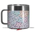 Skin Decal Wrap for Yeti Coffee Mug 14oz Flowers Pattern 08 - 14 oz CUP NOT INCLUDED by WraptorSkinz