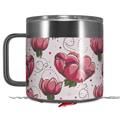 Skin Decal Wrap for Yeti Coffee Mug 14oz Flowers Pattern 16 - 14 oz CUP NOT INCLUDED by WraptorSkinz