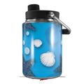 Skin Decal Wrap for Yeti Half Gallon Jug Starfish and Sea Shells Blue Medium - JUG NOT INCLUDED by WraptorSkinz