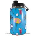 Skin Decal Wrap for Yeti 1 Gallon Jug Beach Party Umbrellas Blue Medium - JUG NOT INCLUDED by WraptorSkinz