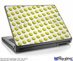 Laptop Skin (Small) - Smileys on White