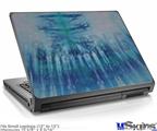 Laptop Skin (Small) - Tie Dye All Blue Stripes