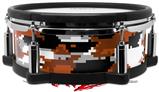 Skin Wrap works with Roland vDrum Shell PD-108 Drum WraptorCamo Digital Camo Burnt Orange (DRUM NOT INCLUDED)