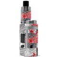 Skin Decal Wrap for Smok AL85 Alien Baby Checker Skull Splatter Red VAPE NOT INCLUDED