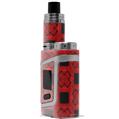 Skin Decal Wrap for Smok AL85 Alien Baby Criss Cross Red VAPE NOT INCLUDED