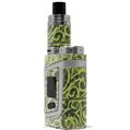 Skin Decal Wrap for Smok AL85 Alien Baby Folder Doodles Sage Green VAPE NOT INCLUDED