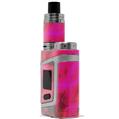 Skin Decal Wrap for Smok AL85 Alien Baby Cubic Shards Red VAPE NOT INCLUDED