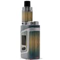 Skin Decal Wrap for Smok AL85 Alien Baby Exotic Wood Zebra Wood Vertical Burst Deep Blue VAPE NOT INCLUDED