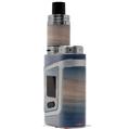 Skin Decal Wrap for Smok AL85 Alien Baby Exotic Wood White Oak Burst Deep Blue VAPE NOT INCLUDED