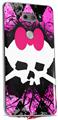 Skin Decal Wrap for LG V30 Pink Diamond Skull