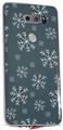 Skin Decal Wrap for LG V30 Winter Snow Dark Blue