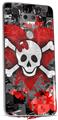 Skin Decal Wrap for LG V30 Emo Skull Bones