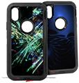 2x Decal style Skin Wrap Set compatible with Otterbox Defender iPhone X and Xs Case - Akihabara (CASE NOT INCLUDED)