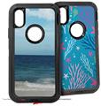 2x Decal style Skin Wrap Set compatible with Otterbox Defender iPhone X and Xs Case - Ocean View (CASE NOT INCLUDED)