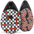 Skin Decal Wrap 2 Pack compatible with Suorin Drop Locknodes 05 Red VAPE NOT INCLUDED