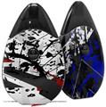 Skin Decal Wrap 2 Pack compatible with Suorin Drop Baja 0018 Red Dark VAPE NOT INCLUDED