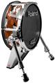 Skin Wrap works with Roland vDrum Shell KD-140 Kick Bass Drum WraptorCamo Digital Camo Burnt Orange (DRUM NOT INCLUDED)