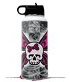 Skin Wrap Decal compatible with Hydro Flask Wide Mouth Bottle 32oz Skull Butterfly (BOTTLE NOT INCLUDED)