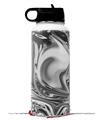 Skin Wrap Decal compatible with Hydro Flask Wide Mouth Bottle 32oz Liquid Metal Chrome (BOTTLE NOT INCLUDED)