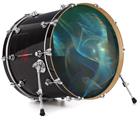 Vinyl Decal Skin Wrap for 22" Bass Kick Drum Head Aquatic - DRUM HEAD NOT INCLUDED