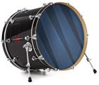 Vinyl Decal Skin Wrap for 22" Bass Kick Drum Head VintageID 25 Blue - DRUM HEAD NOT INCLUDED