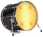 Vinyl Decal Skin Wrap for 22" Bass Kick Drum Head Corona Burst - DRUM HEAD NOT INCLUDED