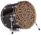 Vinyl Decal Skin Wrap for 22" Bass Kick Drum Head Dark Cheetah - DRUM HEAD NOT INCLUDED