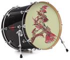 Vinyl Decal Skin Wrap for 20" Bass Kick Drum Head Firebird - DRUM HEAD NOT INCLUDED