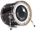 Vinyl Decal Skin Wrap for 20" Bass Kick Drum Head Eyeball Black - DRUM HEAD NOT INCLUDED