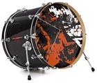 Vinyl Decal Skin Wrap for 20" Bass Kick Drum Head Baja 0003 Burnt Orange - DRUM HEAD NOT INCLUDED