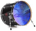 Vinyl Decal Skin Wrap for 20" Bass Kick Drum Head Liquid Smoke - DRUM HEAD NOT INCLUDED