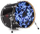 Vinyl Decal Skin Wrap for 20" Bass Kick Drum Head Electrify Blue - DRUM HEAD NOT INCLUDED