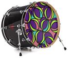 Decal Skin works with most 26" Bass Kick Drum Heads Crazy Dots 01 - DRUM HEAD NOT INCLUDED