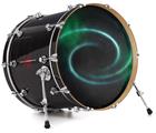 Decal Skin works with most 26" Bass Kick Drum Heads Black Hole - DRUM HEAD NOT INCLUDED