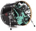 Decal Skin works with most 26" Bass Kick Drum Heads Baja 0003 Seafoam Green - DRUM HEAD NOT INCLUDED
