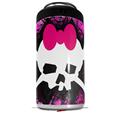 WraptorSkinz Skin Decal Wrap compatible with Yeti 16oz Tall Colster Can Cooler Insulator Pink Diamond Skull (COOLER NOT INCLUDED)