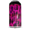 WraptorSkinz Skin Decal Wrap compatible with Yeti 16oz Tall Colster Can Cooler Insulator Pink Distressed Leopard (COOLER NOT INCLUDED)