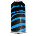WraptorSkinz Skin Decal Wrap compatible with Yeti 16oz Tall Colster Can Cooler Insulator Zebra Blue (COOLER NOT INCLUDED)