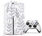 WraptorSkinz Skin Wrap compatible with the 2020 XBOX Series X Console and Controller Watercolor Leaves Purple (XBOX NOT INCLUDED)
