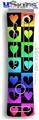 XBOX 360 Faceplate Skin - Love Heart Checkers Rainbow