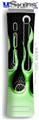 XBOX 360 Faceplate Skin - Metal Flames Green