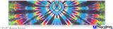 12x3 Bumper Sticker (Permanent) - Tie Dye Swirl 101