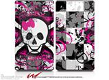 Splatter Girly Skull - Decal Style skin fits Zune 80/120GB  (ZUNE SOLD SEPARATELY)