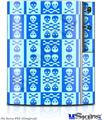 Sony PS3 Skin - Skull And Crossbones Pattern Blue